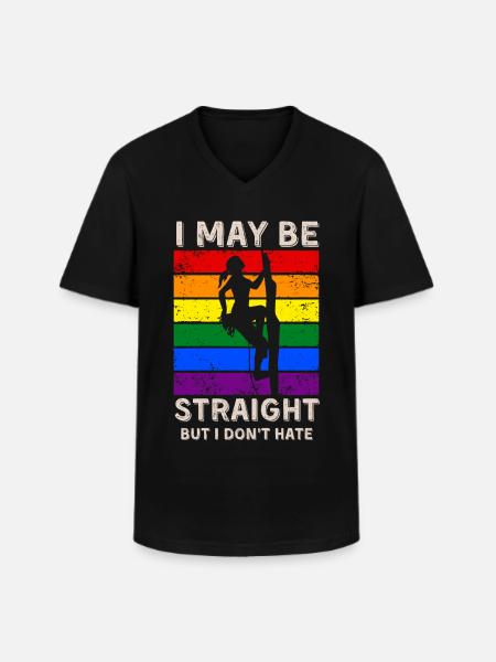 Climbing LGBT Rights - Men's V-Neck T-Shirt - black