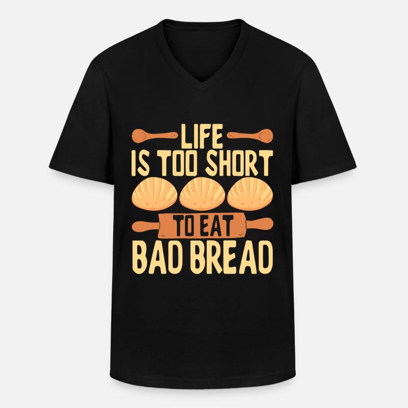 Baker Bakery Baking - Men's V-Neck T-Shirt - black