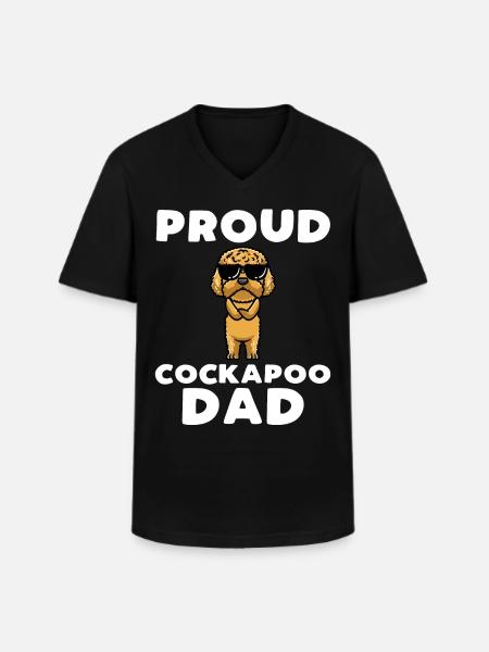 Cockapoo Dog - Men's V-Neck T-Shirt - black