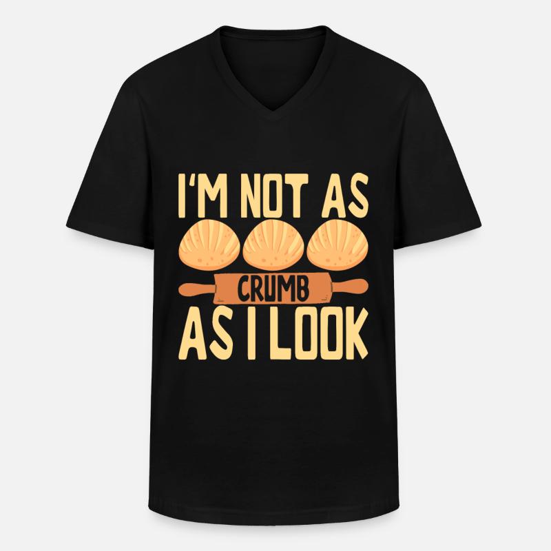 Bäcker Bäckerei Backen - Männer-T-Shirt mit V-Ausschnitt - Schwarz