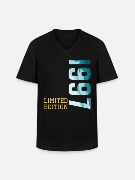 1997 Limited Edition - Men's V-Neck T-Shirt - black