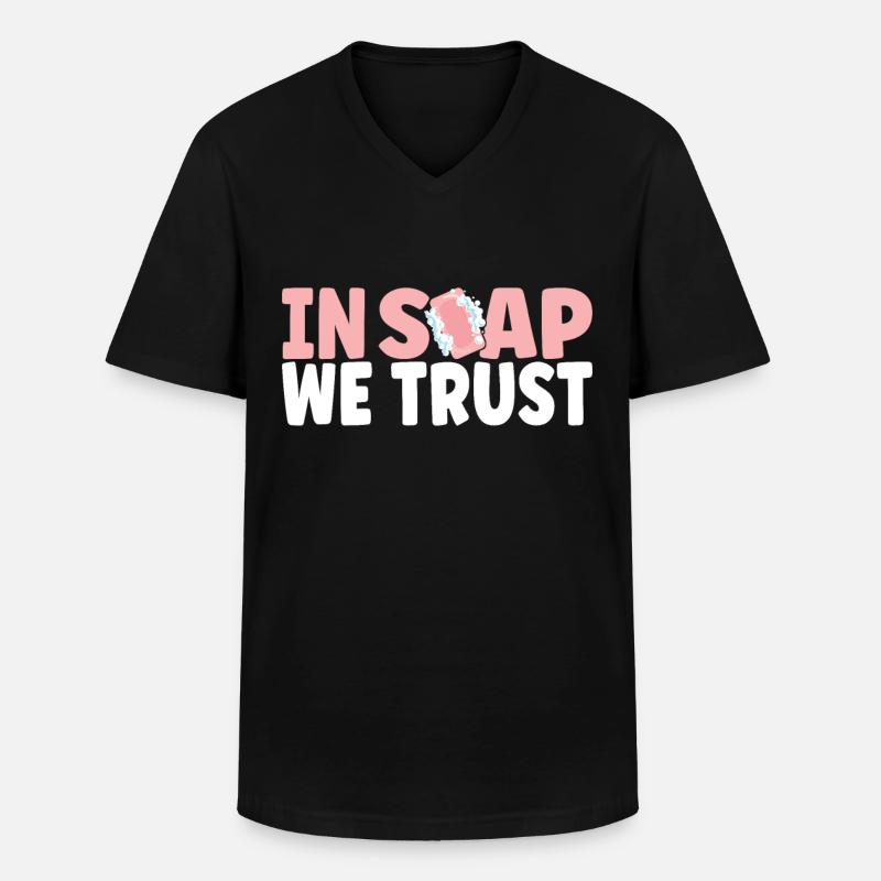 Soap maker soap making - Men's V-Neck T-Shirt - black