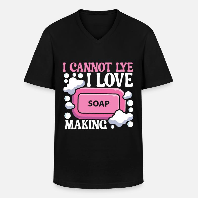 Soap maker soap making - Men's V-Neck T-Shirt - black
