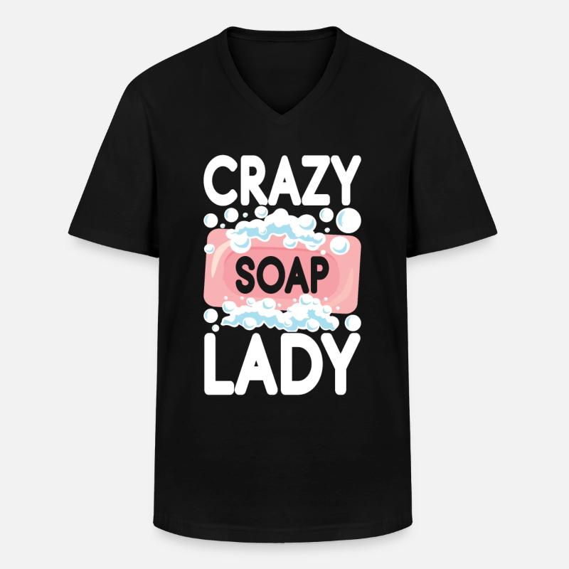 Soap maker soap making - Men's V-Neck T-Shirt - black