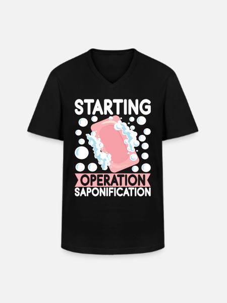 Soap maker soap making - Men's V-Neck T-Shirt - black