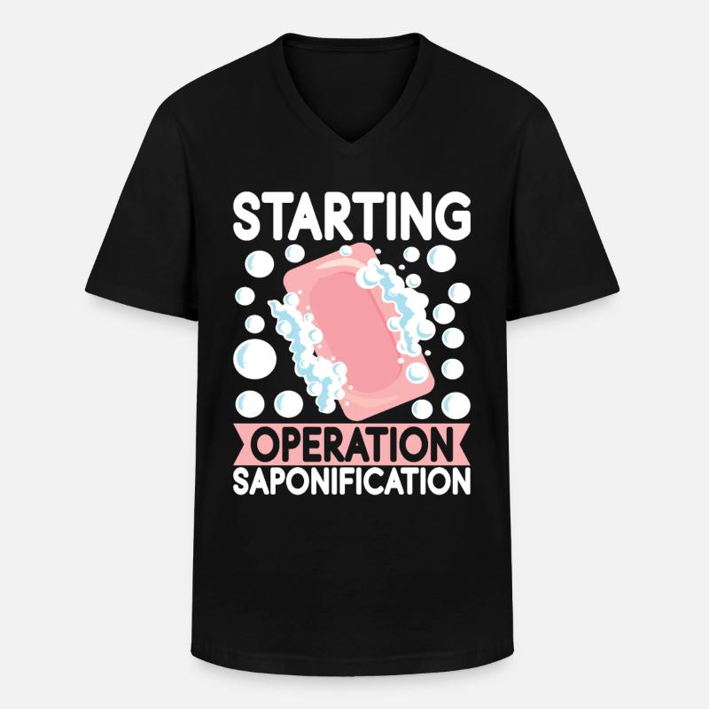 Soap maker soap making - Men's V-Neck T-Shirt - black