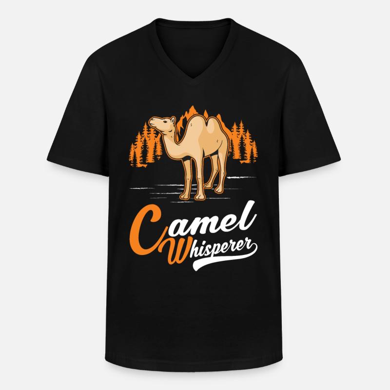 Kamelflüsterer Kamel Flüsterer Großkamel - Männer-T-Shirt mit V-Ausschnitt - Schwarz
