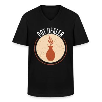 Töpfern Ton Töpferkurs Töpferei Getöpfert - Männer-T-Shirt mit V-Ausschnitt - Schwarz - Vorne - AI Model Male 178 dark (178cm)