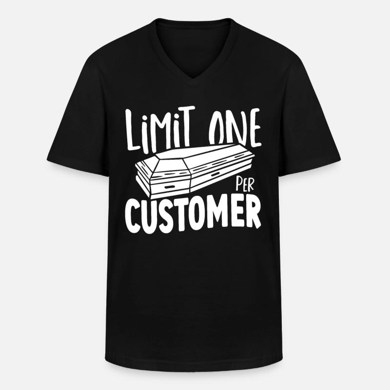 Undertaker Undertaker Morgue - T-shirt col V Homme - noir