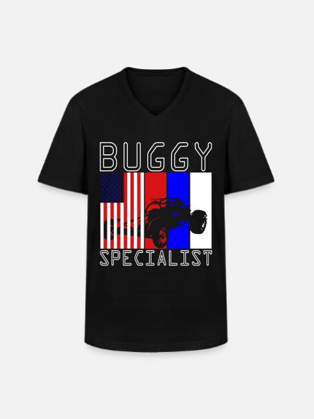 Dune Buggy Beach Buggy - Männer-T-Shirt mit V-Ausschnitt - Schwarz