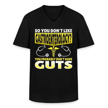 Gastroenterologie Gastroenterologe - Männer-T-Shirt mit V-Ausschnitt - Schwarz - Vorne - AI Model Male 178 dark (178cm)