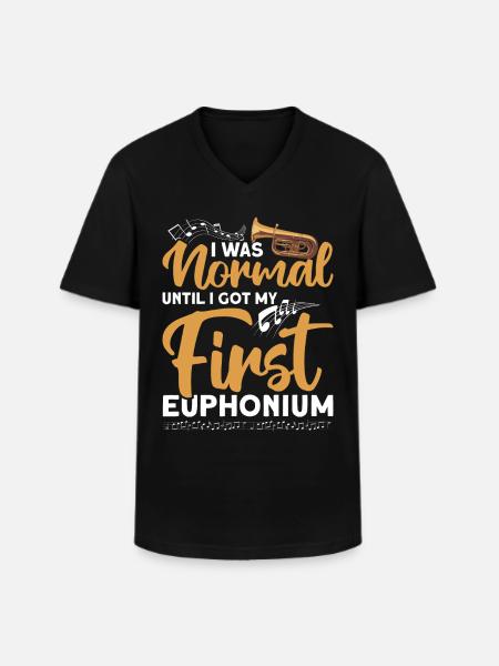 Euphonium Euphoniumspieler Blechbläser Euphonist - Männer-T-Shirt mit V-Ausschnitt - Schwarz