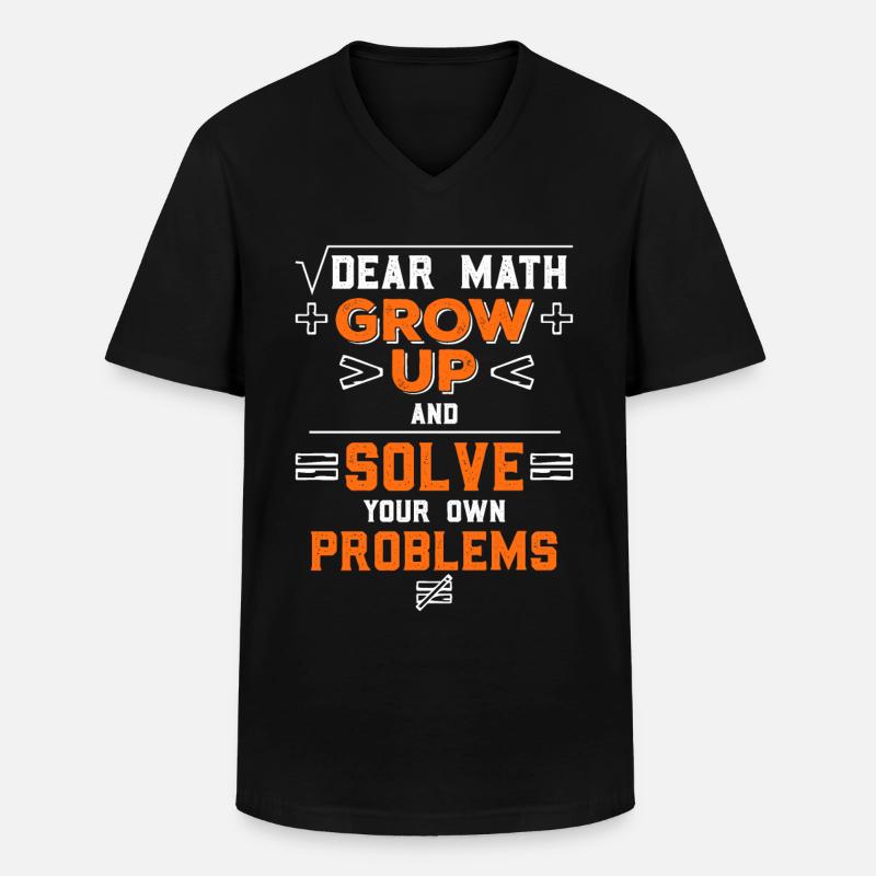 Young Mathematicians Gift - Men's V-Neck T-Shirt - black