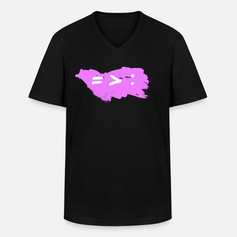Commonality greater division - Men's V-Neck T-Shirt - black