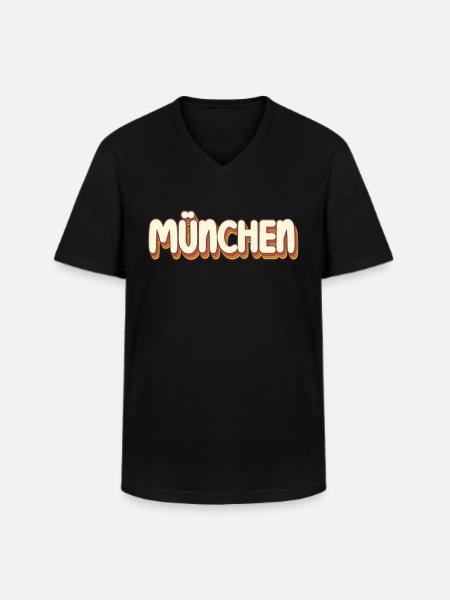 Munich Munich Munich - Men's V-Neck T-Shirt - black