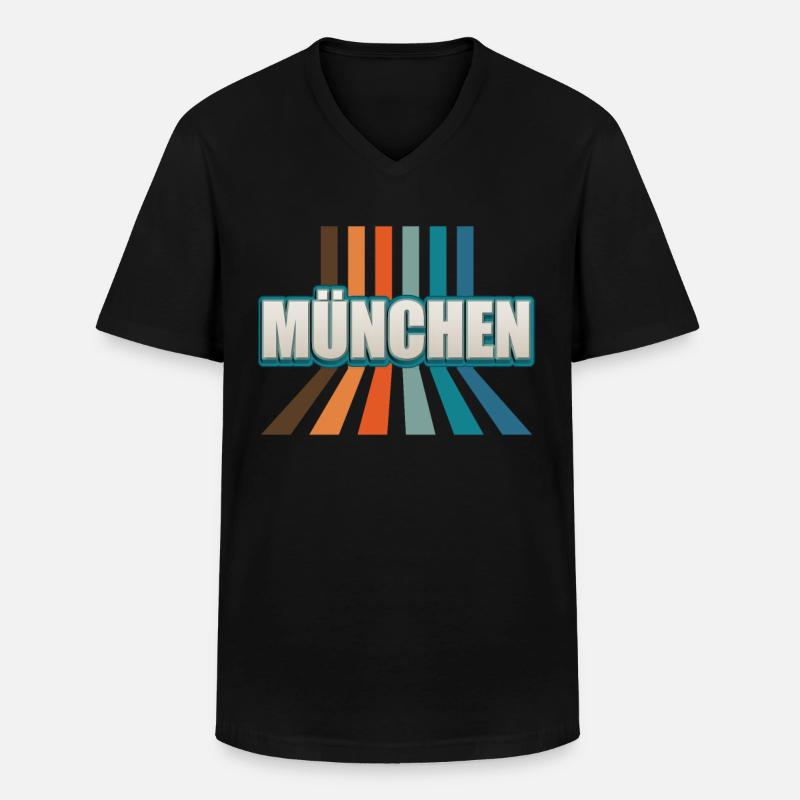Munich Munich Munich - Men's V-Neck T-Shirt - black