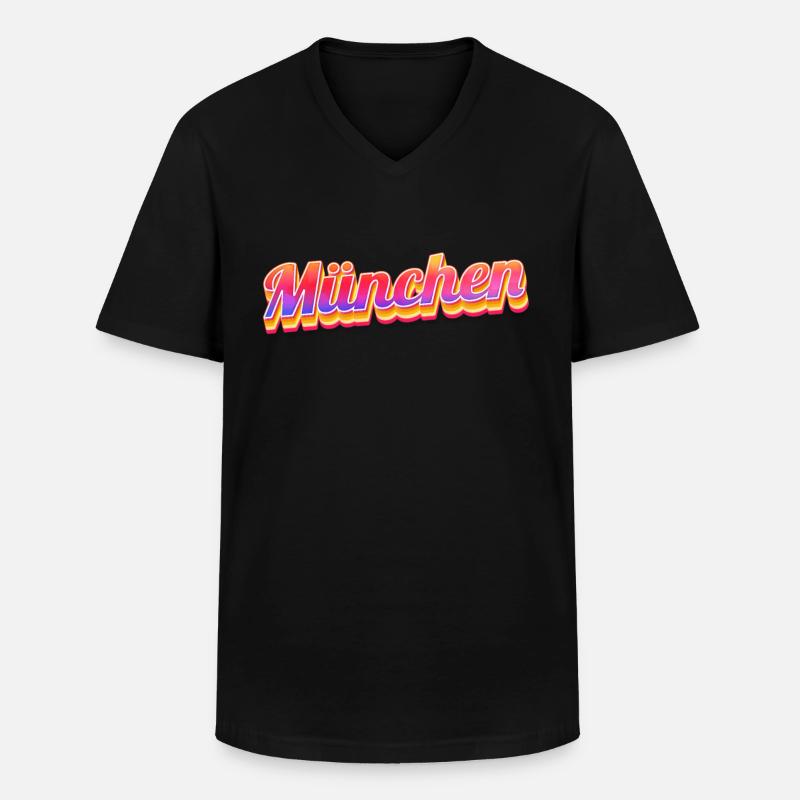 Munich Munich Munich - Men's V-Neck T-Shirt - black