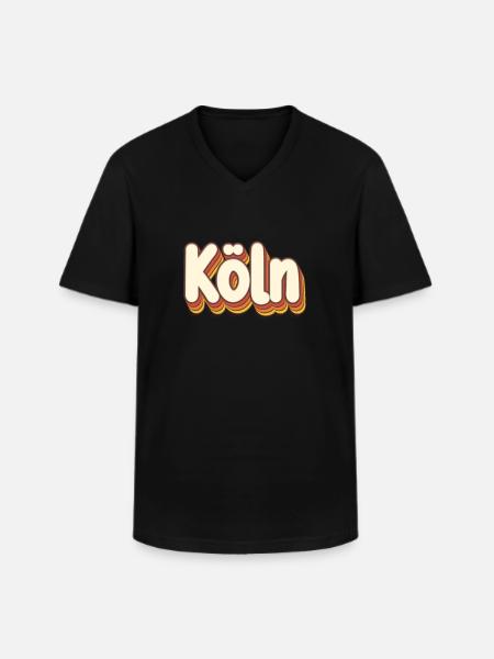 Cologne Cologne - Men's V-Neck T-Shirt - black