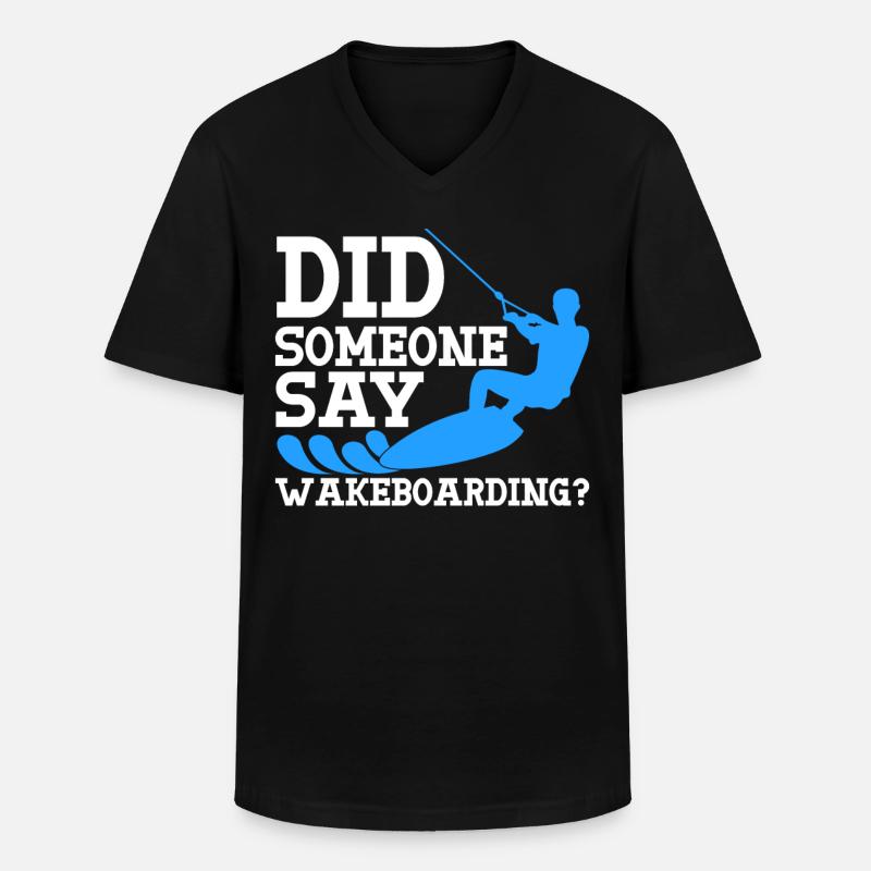 Wakeboard Wakeboarder Wakeboarding - Männer-T-Shirt mit V-Ausschnitt - Schwarz