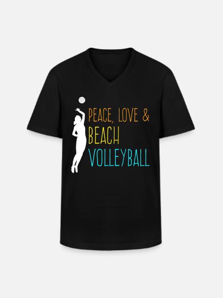 Volleyball player Beach Volleyball - Men's V-Neck T-Shirt - black