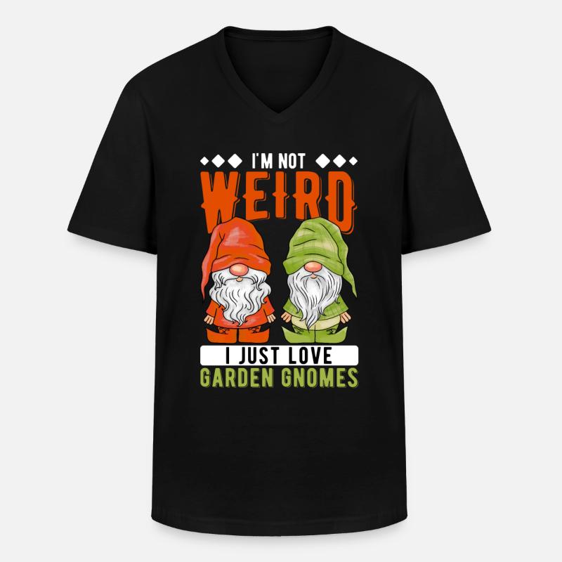 Gartenzwerge Gartenzwerge - Männer-T-Shirt mit V-Ausschnitt - Schwarz