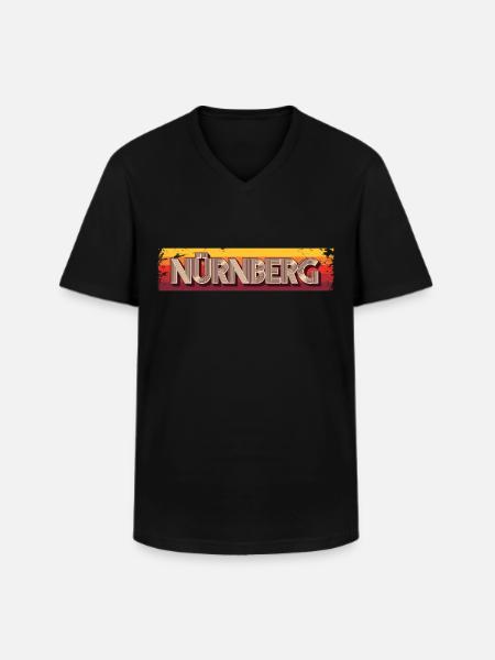 Nuremberg, Nuremberg, Nuremberg - Men's V-Neck T-Shirt - black