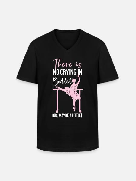 Ballet Danseuse Danse Ballerine - T-shirt col V Homme - noir