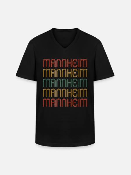 Mannheimerin Mannheimer Mannheim - Men's V-Neck T-Shirt - black