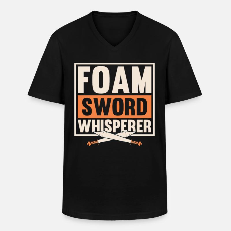LARP Live-Action-Rollenspiel - Männer-T-Shirt mit V-Ausschnitt - Schwarz