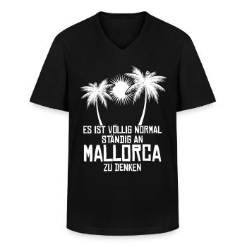 Mallorca Palma - Männer-T-Shirt mit V-Ausschnitt - Schwarz - Vorne - AI Model Male 178 dark (178cm)