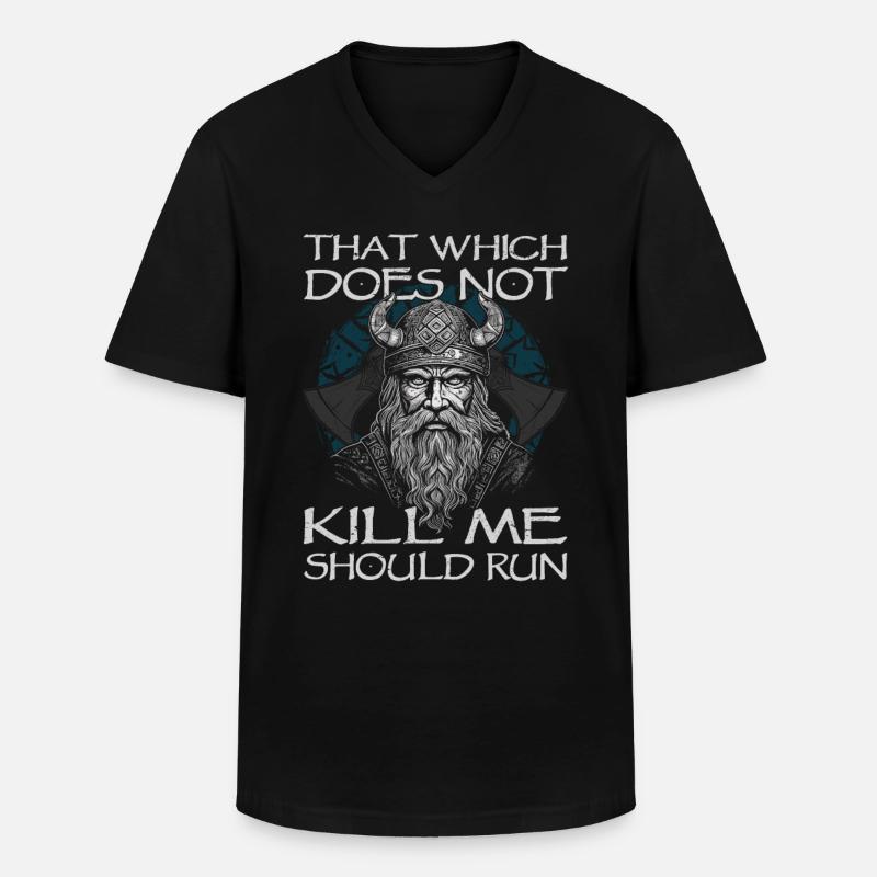 Wikinger | Vikinger | Nordisch - Männer-T-Shirt mit V-Ausschnitt - Schwarz