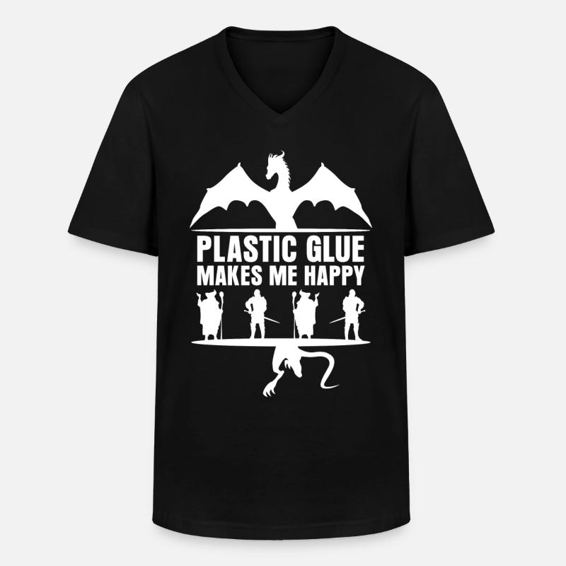 Modellbau Tabletop Modellbauer - Männer-T-Shirt mit V-Ausschnitt - Schwarz