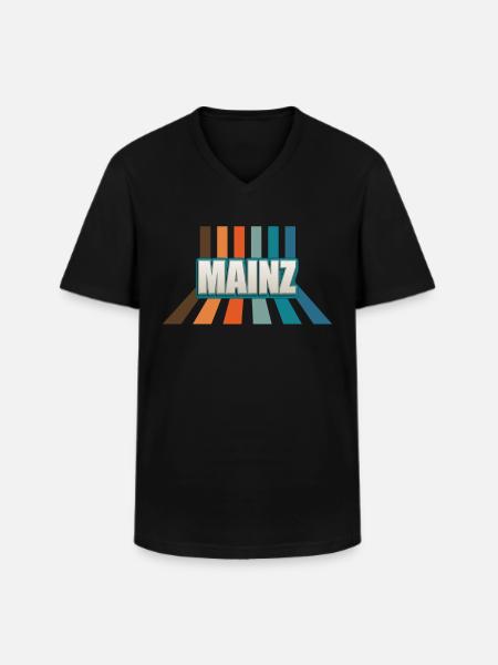 Mainzerin Mainzer Mainz - Men's V-Neck T-Shirt - black