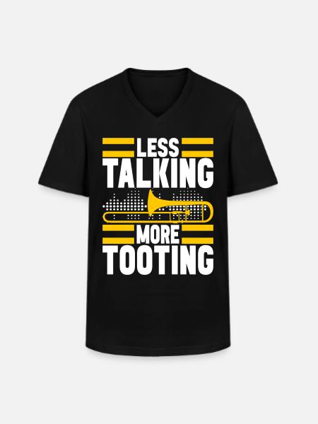 Posaune Trombone - Men's V-Neck T-Shirt - black