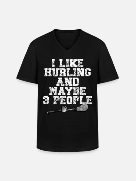 Équipe d’Irlande de hurling - T-shirt col V Homme - noir
