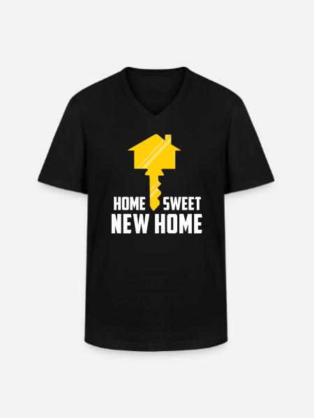 Home Sweet New Home - Men's V-Neck T-Shirt - black