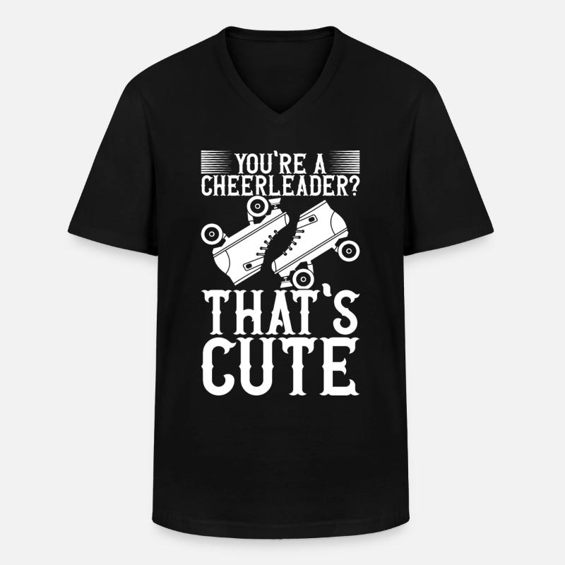 Roller Derby - Männer-T-Shirt mit V-Ausschnitt - Schwarz