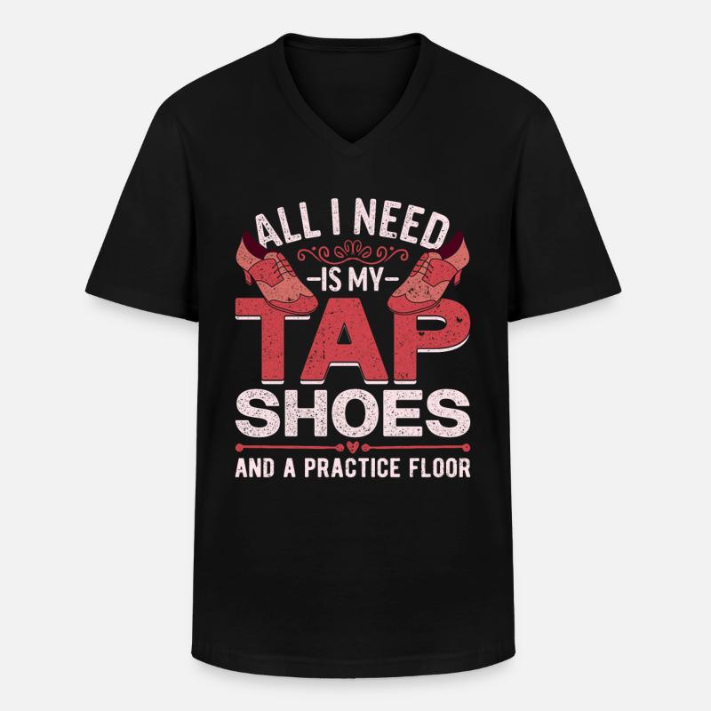 Stepptanz Stepptänzer Stepptänzerin Stepper - Männer-T-Shirt mit V-Ausschnitt - Schwarz