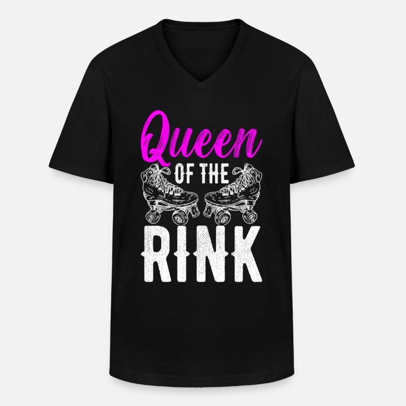 Roller Derby - Männer-T-Shirt mit V-Ausschnitt - Schwarz