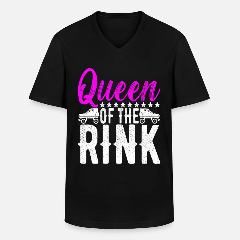 Roller Derby - Männer-T-Shirt mit V-Ausschnitt - Schwarz