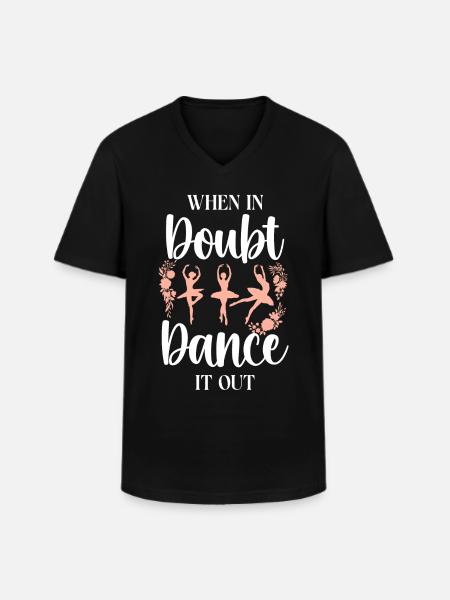 Ballet Danseuse Danse Ballerine - T-shirt col V Homme - noir