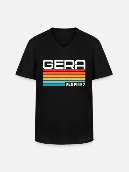 Gera Geraerin Geraer Stadt Gera - Men's V-Neck T-Shirt - black