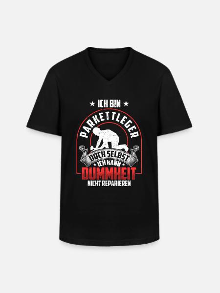 Parkettleger nicht reparieren Fußbodenleger - Männer-T-Shirt mit V-Ausschnitt - Schwarz