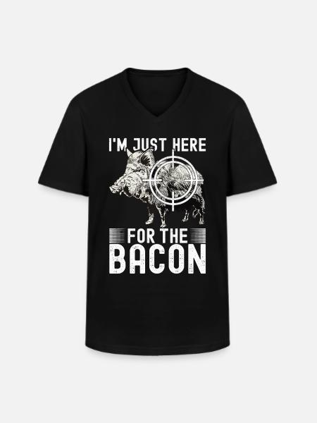 Jäger Wildschwein Jagen - Männer-T-Shirt mit V-Ausschnitt - Schwarz