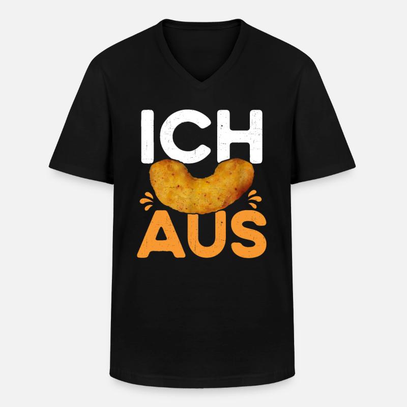 Ich Flip aus - Männer-T-Shirt mit V-Ausschnitt - Schwarz