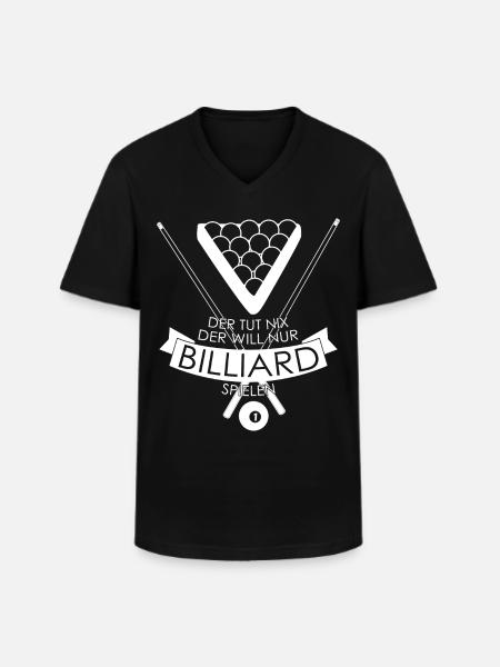 Billard Poolbillard Billardtisch Snooker - Männer-T-Shirt mit V-Ausschnitt - Schwarz