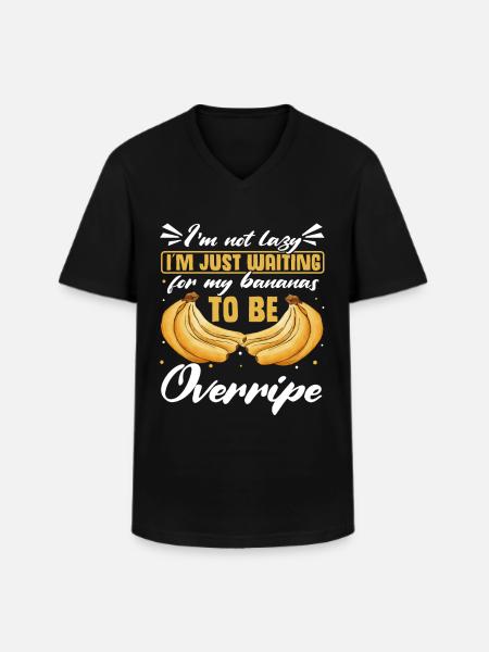 Funny Banana Bread Baking Apparel - Men's V-Neck T-Shirt - black