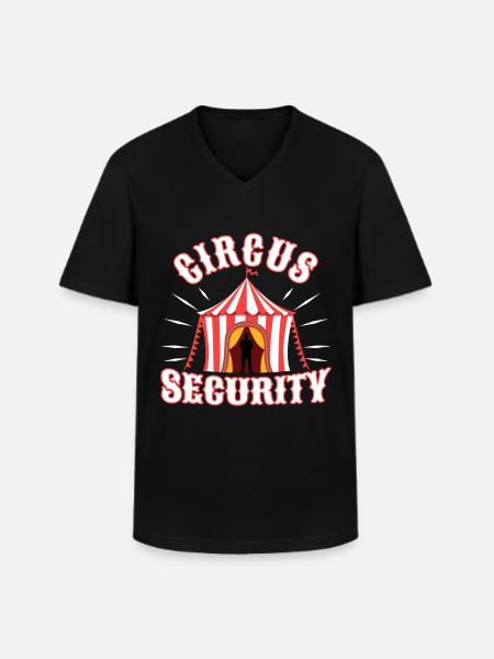 Circus security - Men's V-Neck T-Shirt - black