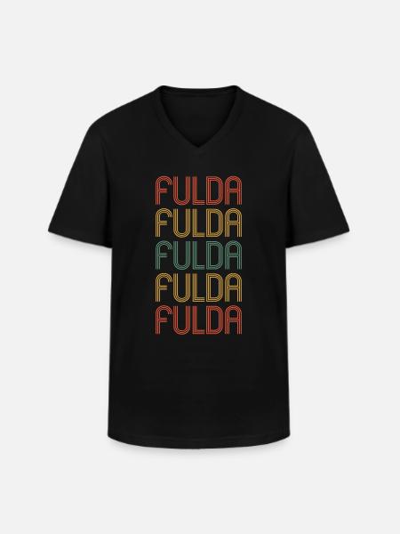 Fuldaerin Fuldaer Fulda - Men's V-Neck T-Shirt - black