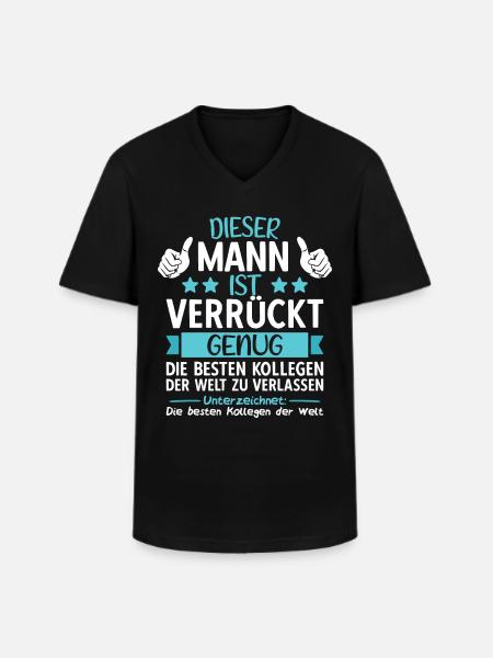 Kollege Abschied Jobwechsel Abschiedsgeschenk - Männer-T-Shirt mit V-Ausschnitt - Schwarz